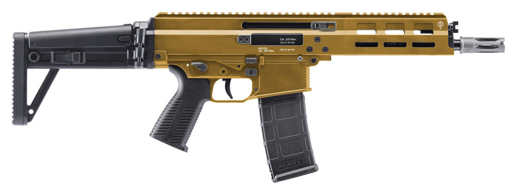 B&T Firearms 361657RAL APC Pro 5.56x45mm 30+1 10.50" Black Threaded Barrel, M-LOK Handguards, RAAL 8000 Aluminum Picatinny Rail Receiver, Black Polymer Grips, Ambidextrous