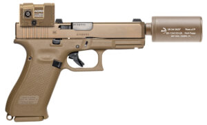 B&T Firearms HUSHPUPPYKITCTCSTM Hush Puppy Kit 9mm Luger 15+1 4" Stainless Threaded Barrel, Coyote Tan Receiver & Textured Grip, Includes Aimpoint Acro P-2 Red Dot, Suppressor & 2 Mags B&T Firearms HUSHPUPPYKITCTCSTM Hush Puppy Kit 9mm Luger 15+1 4" Stainless Threaded Barrel, Coyote Tan Receiver & Textured Grip, Includes Aimpoint Acro P-2 Red Dot, Suppressor & 2 Mags