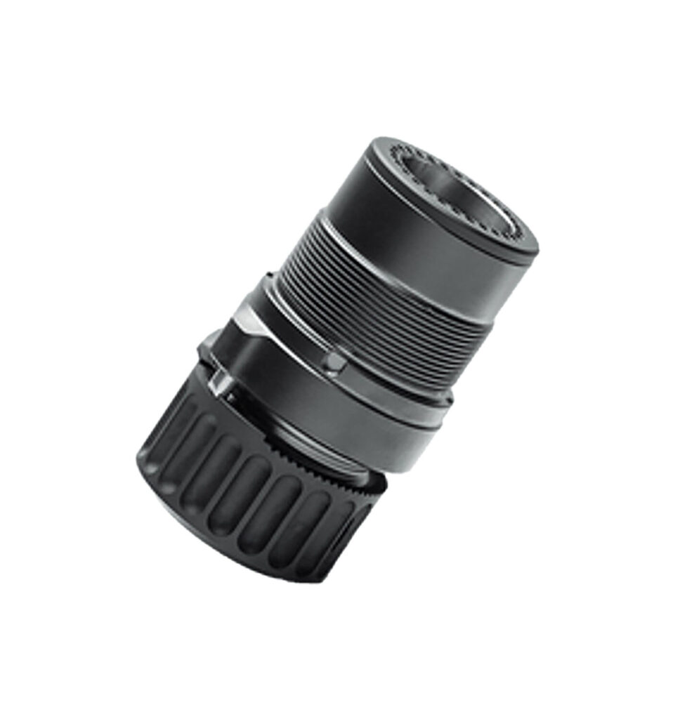 B&T Firearms SD-145504 HUB Adapter 7.62 Black Titanium/Stainless Steel