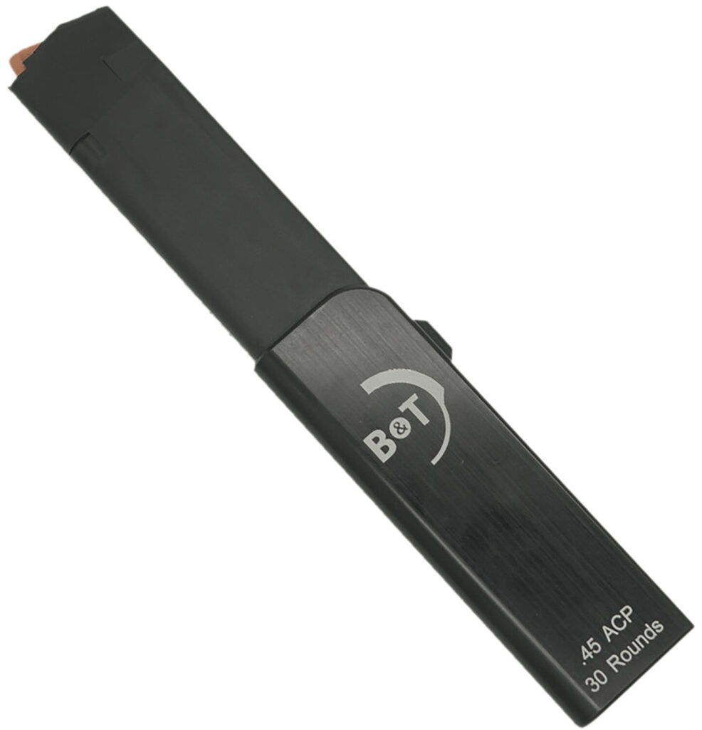 B&T Firearms BT-220599 30rd 45 ACP Fits APC45-G/SPC45-G Black Polymer