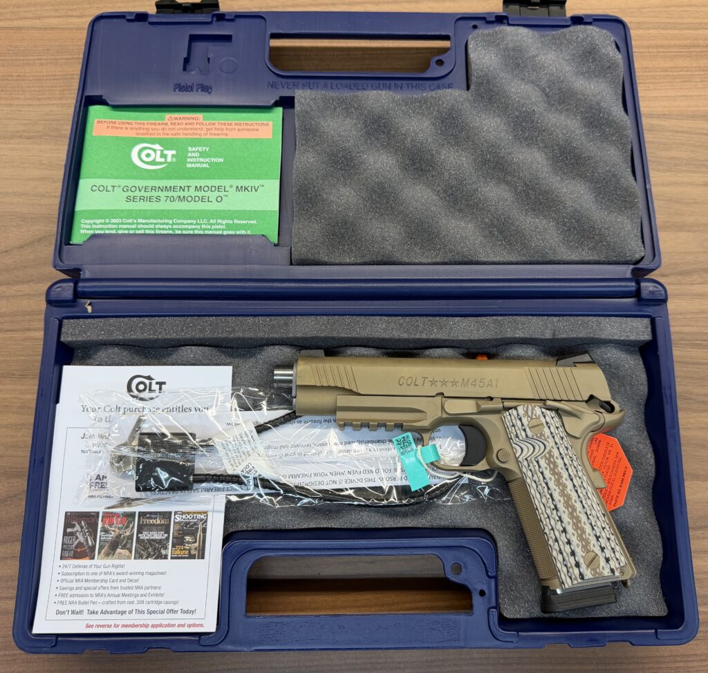 Colt M45A1 .45ACP W/Checkered Front Strap Colt M45A1 .45ACP W/Checkered Front Strap