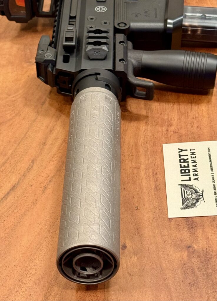 B&T SQD9 Print-X RBS Titanium Suppressor