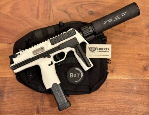 B&T TP9-SBR-White-9mm W/ Legacy TP9 Suppressor B&T TP9-SBR-White-9mm W/ Legacy TP9 Suppressor