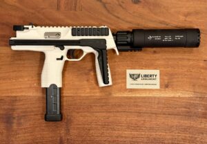 B&T TP9-SBR-White-9mm W/ Legacy TP9 Suppressor B&T TP9-SBR-White-9mm W/ Legacy TP9 Suppressor