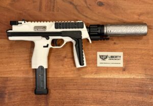 B&T TP9-SBR-White-9mm W/ Print-X Ti Compact Suppressor B&T TP9-SBR-White-9mm W/ Print-X Ti Compact Suppressor