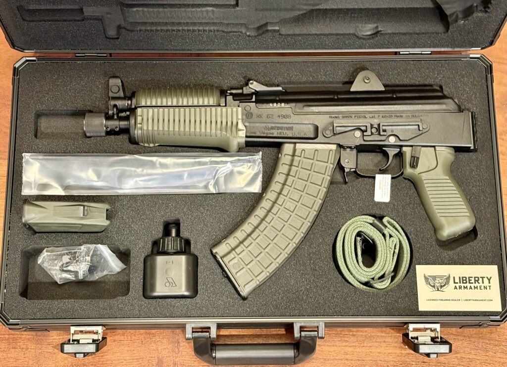 Arsenal SAM7K Pistol 7.62x39mm-Green Furniture
