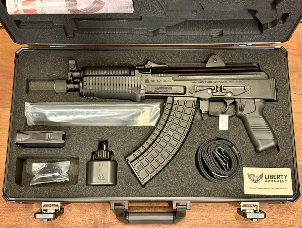 Arsenal SAM7K Pistol 7.62x39mm-Black Furniture